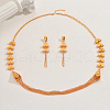Elegant Middle Eastern Style Iron Earrings & Necklaces Set for Events AQ1080-5