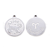 201 Stainless Steel Pendants STAS-R106-04-2