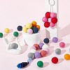 SUNNYCLUE 48Pcs 12 Colors DIY Doll Craft Pom Pom Balls AJEW-SC0001-54-4