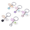 Alloy Enamel & Acrylic Keychain KEYC-TAC00033-2