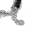 201 Stainless Steel Cross Chain Bracelets BJEW-Q334-08-4