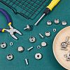 Gorgecraft 2 Sets 201 Stainless Steel Motor Vehicle License Plate Screws and Caps FIND-GF0004-68-4