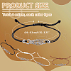   8Pcs 4 Colors 304 Stainless Steel Macrame Pouch Bracelet Making for Stone Holder AJEW-PH0011-84-2