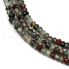 Natural African Bloodstone Beads Strands G-S388-A02-1x2mm-4