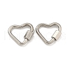 Non-Tarnish 304 Stainless Steel Screw Carabiner Lock Charms STAS-C092-05D-P-1