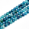 Natural Striped Agate/Banded Agate Beads Strands X-G-R003-03-1