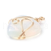 Opalite Pendants PALLOY-JF01490-01-2