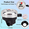 I Love My Bike Alloy Bicycle Bells FIND-WH0117-97B-2