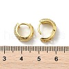 Brass Micro Pave Cubic Zirconia Hoop Earrings EJEW-D311-078G-5