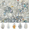 SUNNYCLUE 150Pcs 5 Colors Transparent Spray Painted Glass Charms GLAA-SC0002-16A-1