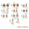 50Pcs 10 Styles Alloy Enamel Pendants PALLOY-CJ0001-158-8