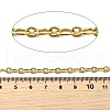 304 Stainless Steel Textured Oval Link Chains CHS-C018-08G-3
