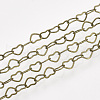 Brass Heart Link Chains CHC-T007-05AB-1