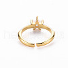 Brass Enamel Cuff Rings RJEW-T016-30G-NF-2