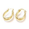 Brass Thick Hoop Earrings EJEW-H104-08G-2