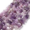 Natural Lilac Jade Beads Strands G-P497-03A-06-1