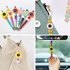 20Pcs 10 Colors Food Grade Eco-Friendly Silicone Focal Beads SIL-CJ0001-12-7