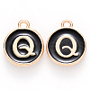 Golden Plated Alloy Charms X-ENAM-S118-02Q-1