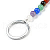 Gemstone Heart Pendant Keychain G-Z033-05P-4