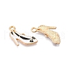 Rack Plating Alloy Enamel Pendants ENAM-N056-421A-2