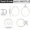 SUNNYCLUE 10Pcs Alloy Bead Cap Pendant Bails FIND-SC0010-61-2