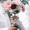 Alloy Wedding Bouquet Pendant Decoration HJEW-HY00010-7