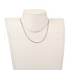 304 Stainless Steel Singapore Chain Necklaces NJEW-JN02930-01-4