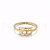 Number 201 Stainless Steel Adjustable Cuff Rings FS-WG22891-09-2