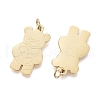 Valentine's Day Ion Plating(IP) 304 Stainless Steel Pendants STAS-H100-33G-3