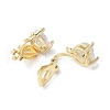 Brass Clip-on Earring Findings for Women EJEW-V002-04G-01-2