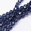 Imitation Austrian Crystal Bead Strands G-M181-4mm-20A-2