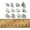 60Pcs 12 Style Tibetan Style Alloy European Beads TIBEB-FS0001-05-6