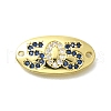 Brass Rhinestone Pendants KK-D295-13G-1