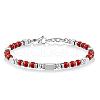Adjustable 304 Stainless Steel Gemstone Beaded Bracelets FS-WG23DE2-04-1