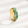 Brass Micro Pave Cubic Zirconia Finger Rings FS-WGFDCA6-08-1