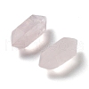 Natural Rose Quartz Double Terminal Pointed Beads G-G012-13-2