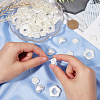 SUNNYCLUE 120Pcs 6 Styles ABS Plastic Imitation Pearl Big Beads KY-SC0002-30-3