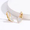 Elegant Heart Stainless Steel Hoop Earrings GM6830-2