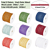 SUNNYCLUE 9 Rolls 9 Colors Nylon Chinese Knot Cord NWIR-SC0001-06-2