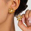 Stainless Steel Flower Stud Earrings GG2778-1-1