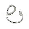 304 Stainless Steel Open Cuff Ring RJEW-L110-015P-3