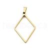 304 Stainless Steel Open Back Bezel Pendants STAS-Z091-05G-01-1