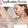 SUNNYCLUE 400PCS 10Colors 6-Petal Imitation Jelly Acrylic Bead Caps JACR-SC0001-01-5