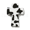 Cross with Cow Silicone Focal Beads SIL-G006-02D-1