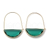 Brass Hoop Earrings EJEW-T007-04G-01-NF-4