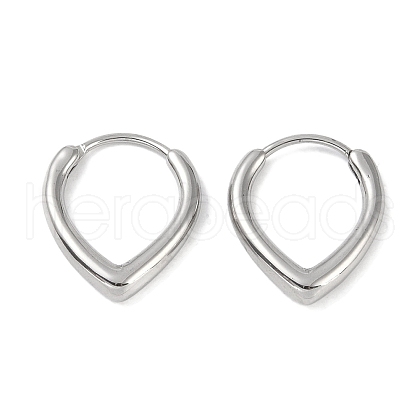 Non-Tarnish 316 Surgical Stainless Steel Hoop Earrings for Women EJEW-P274-18D-P-1