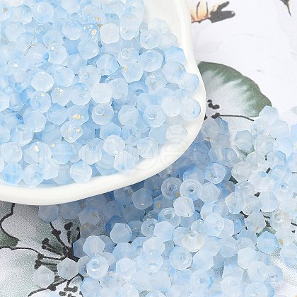 Frosted Glass Beads FGLA-D300-01K-1