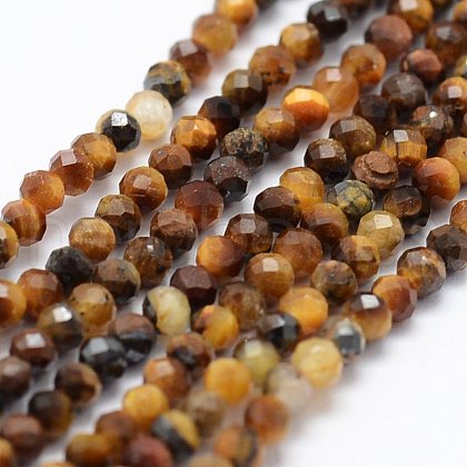 Natural Tiger Eye Beads Strands G-K185-13-1