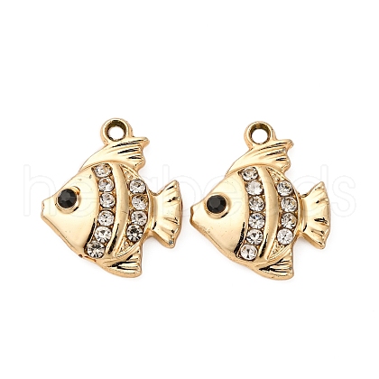 Alloy Rhinestone Pendants PALLOY-S052-05G-1