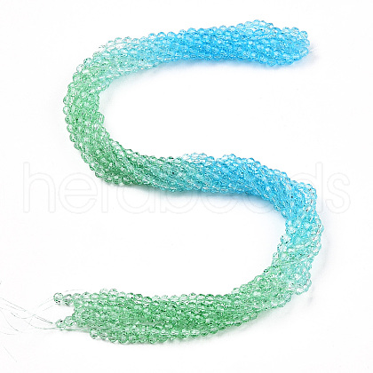 Transparent Glass Beads Strands GLAA-E036-07F-1